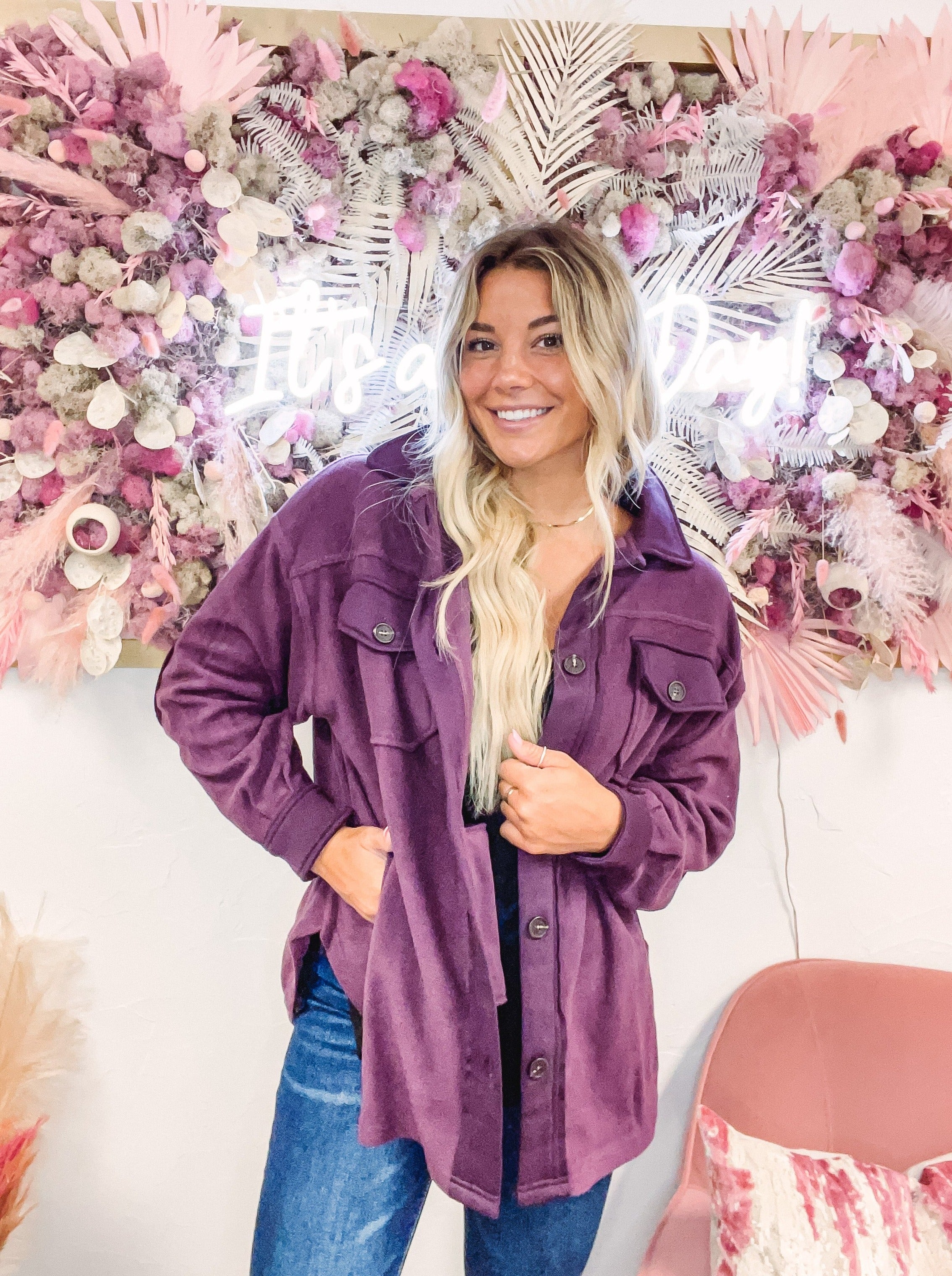 Grape Kodiak Shacket Grape Kodiak Shacket
