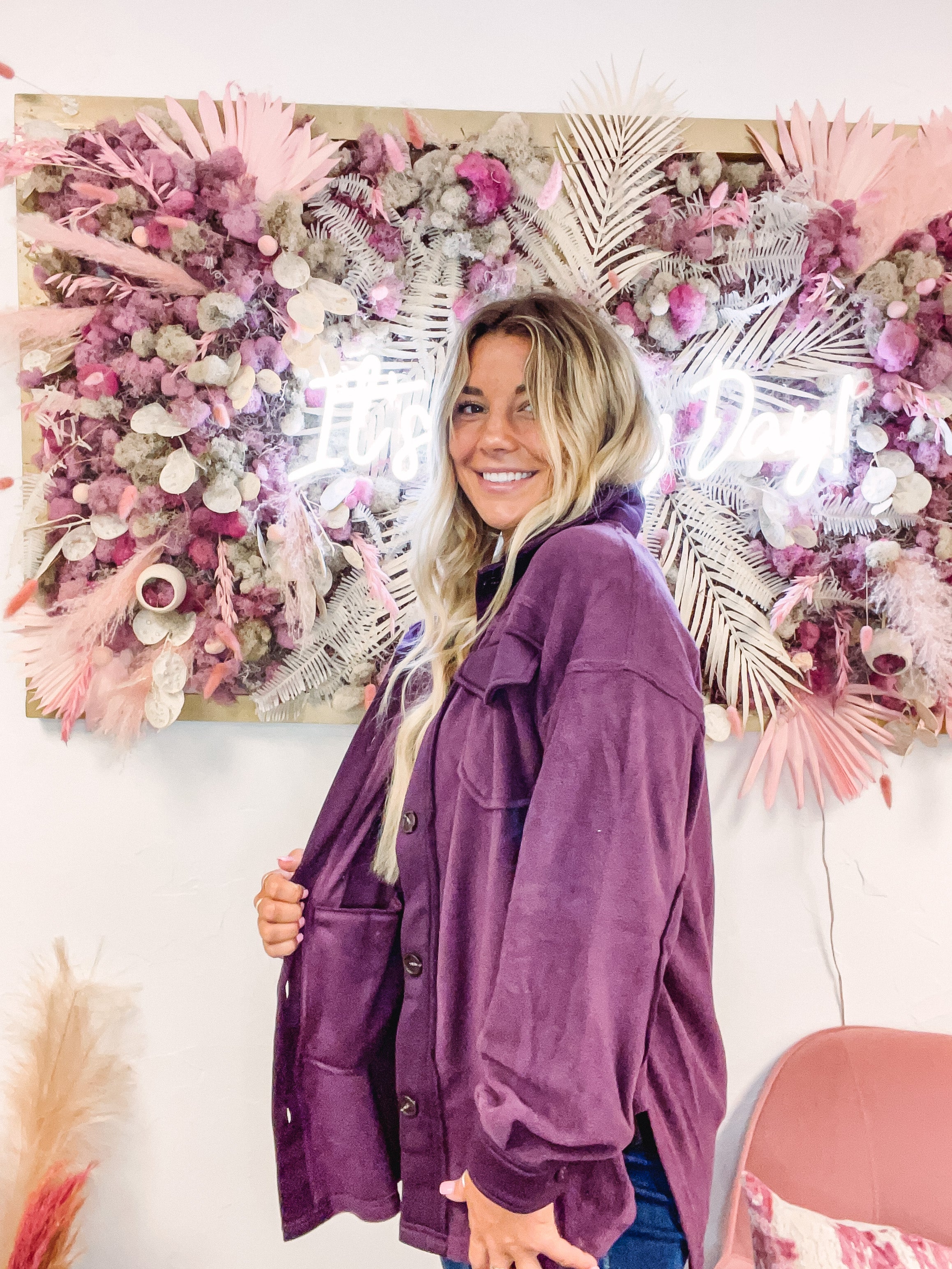 Grape Kodiak Shacket Grape Kodiak Shacket