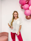 Cream Sweater Top