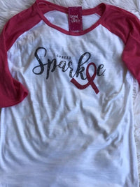 I Spread Sparkle Baseball Tee - Rhinestones and Roses