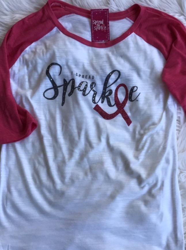 I Spread Sparkle Baseball Tee - Rhinestones and Roses