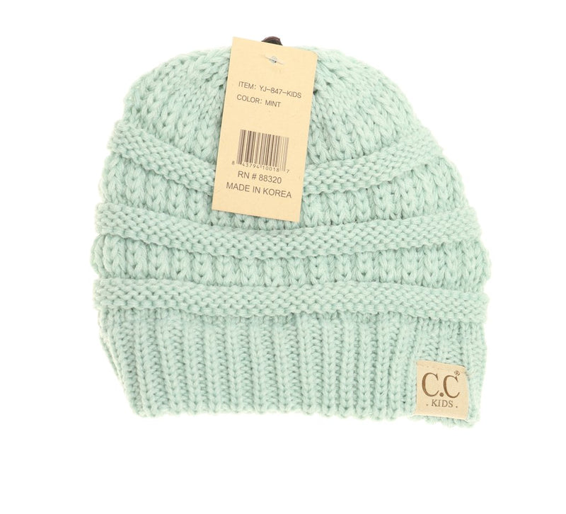 cc kids solid beanies - Rhinestones and Roses