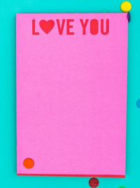 LOVE YOU Notepad