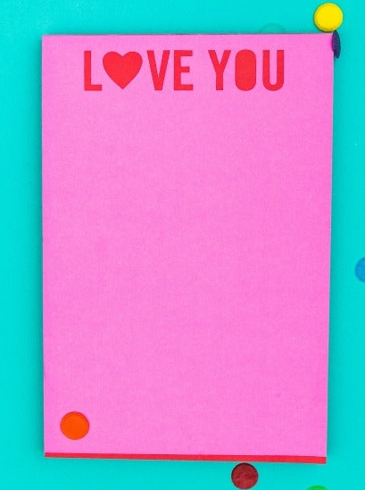 LOVE YOU Notepad