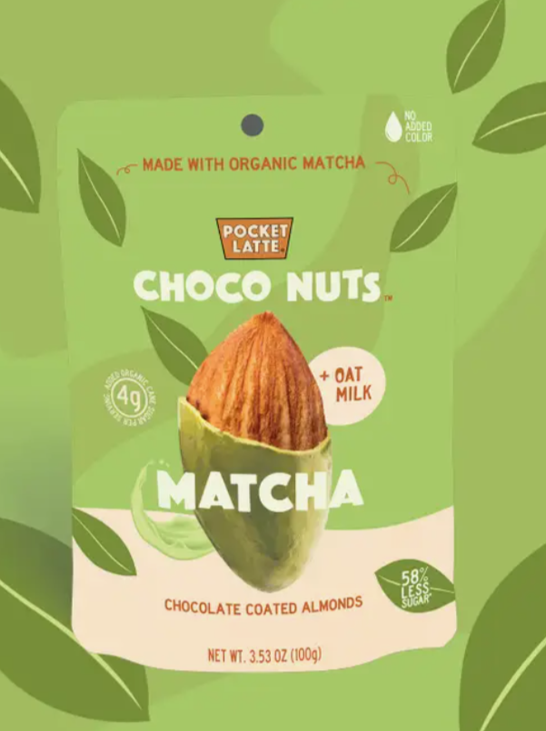Pocket Chocolates Matcha Almonds