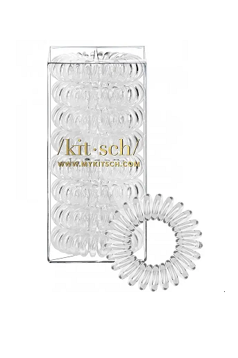 Clear Spiral Hair Ties