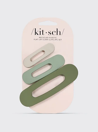 Green Matte Flat Clips