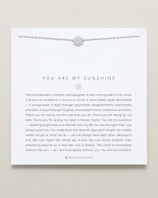 You Are My Sunshine Necklace