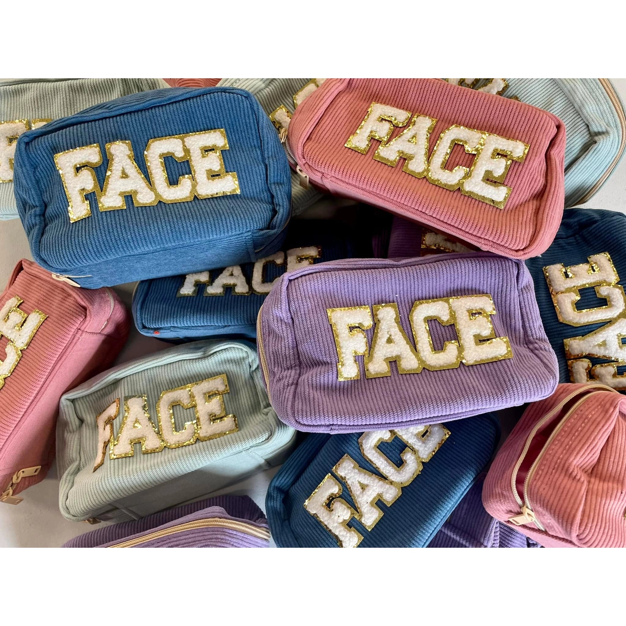 Face Chenille Cosmetic Bag
