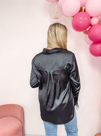 Invite Only Black Blouse