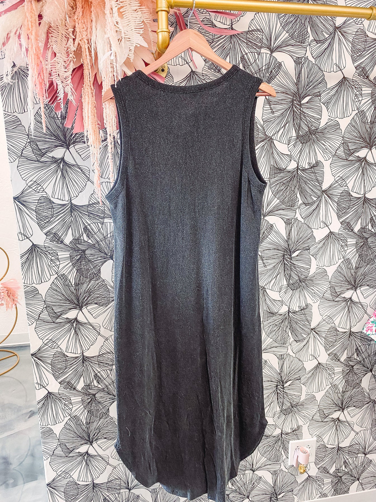 Black Acid Wash Dress