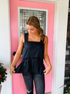 Black Babydoll Tank