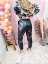 Faux Leather Jogger Pants