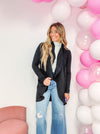 Black Fleece Open Cardi