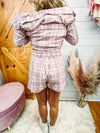 Mauve Check shorts