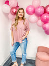 Mauve Ribbed Top