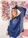 Navy Notch Top