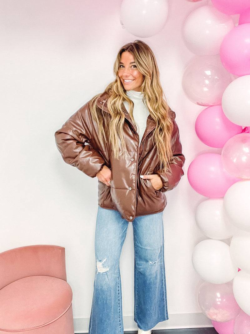 Chocolate Puffer Jacket