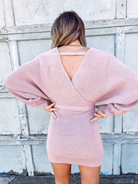 Ballet Pink Sweater Dress