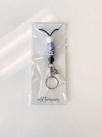 Periwinkle Cow Lanyard