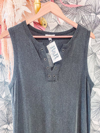 Black Acid Wash Dress