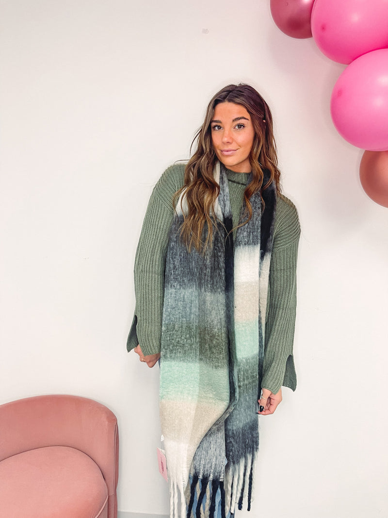 Out & About Seafoam Scarf