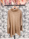 Walnut poncho sweater