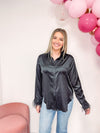 Invite Only Black Blouse