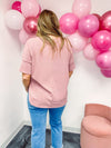 Mauve Ribbed Top