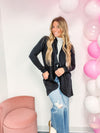 Black Fleece Open Cardi