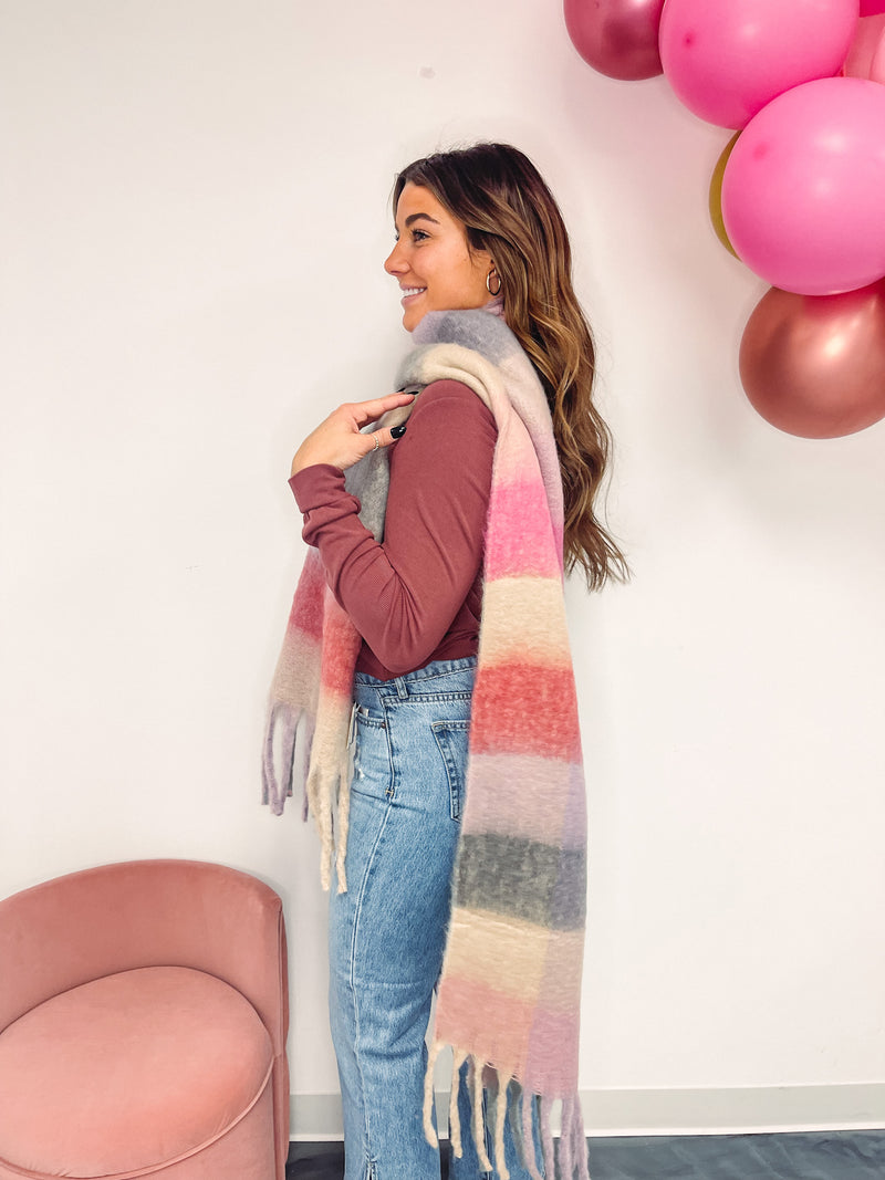Out & About Pink Scarf