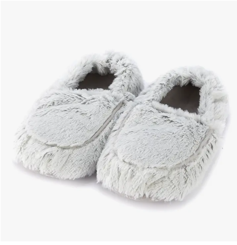 Marshmallow Gray Warmies® Slippers